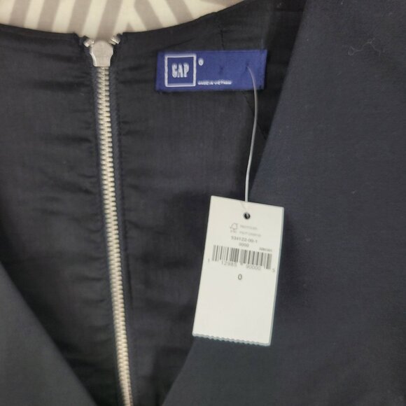 New Gap Dress size 0 black Sheath evening Classic Mini Structured LBD Women's - Picture 6 of 7